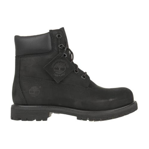 Premium Dames Schoenen Zwart Leer Timberland , Black , Dames