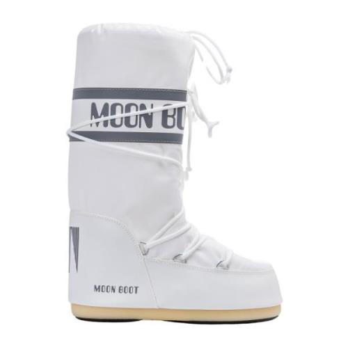 Dames Sneeuwlaarzen Nylon Moon Boot , White , Dames