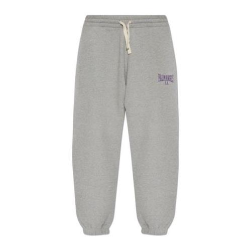 Sweatpants met logo Palm Angels , Gray , Dames