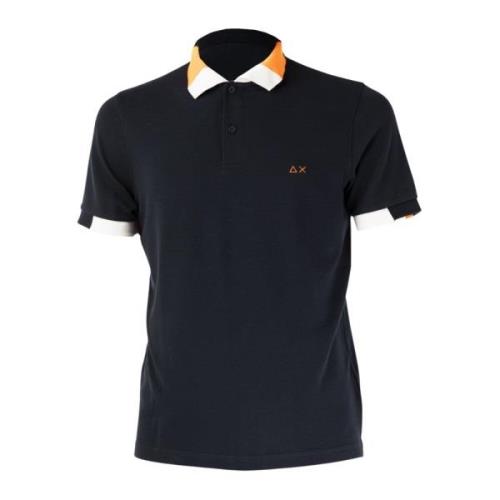 Heren Polo Klassiek Blauw Sun68 , Blue , Heren