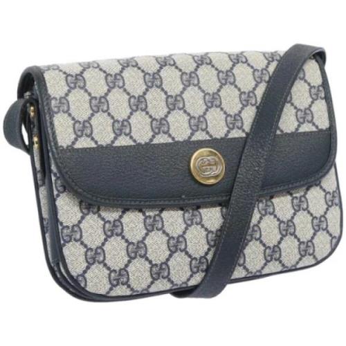 Pre-owned Leather gucci-bags Gucci Vintage , Blue , Dames