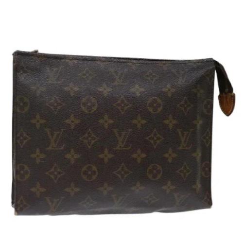 Pre-owned Canvas pouches Louis Vuitton Vintage , Brown , Dames