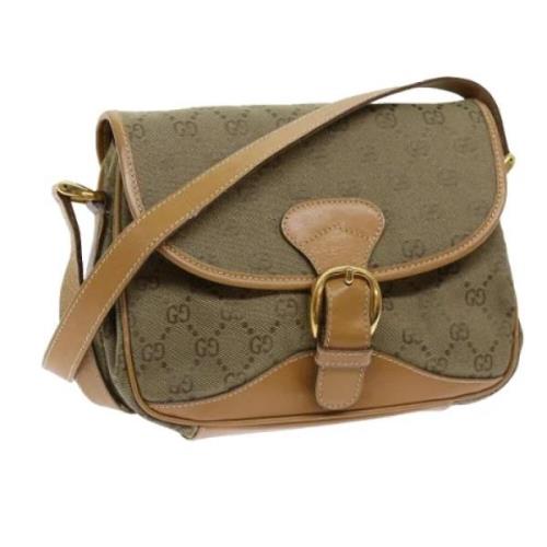 Pre-owned Canvas gucci-bags Gucci Vintage , Brown , Dames