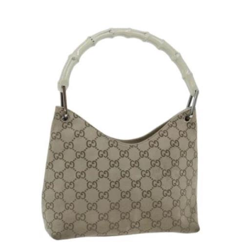 Pre-owned Canvas gucci-bags Gucci Vintage , Gray , Dames