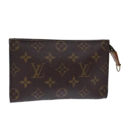 Pre-owned Canvas pouches Louis Vuitton Vintage , Brown , Dames