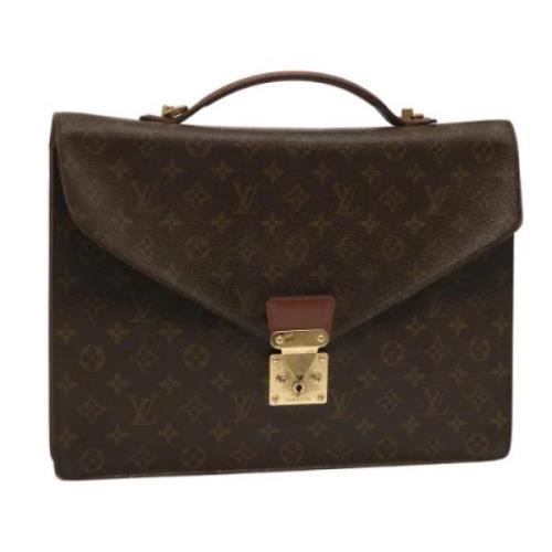 Pre-owned Canvas handbags Louis Vuitton Vintage , Brown , Dames