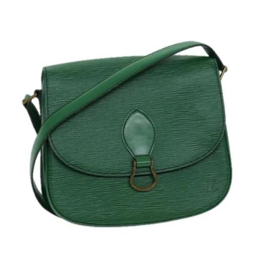 Pre-owned Leather louis-vuitton-bags Louis Vuitton Vintage , Green , D...