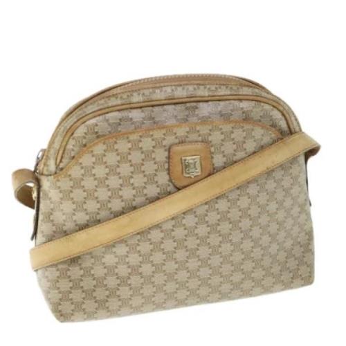 Pre-owned Canvas celine-bags Celine Vintage , Beige , Dames