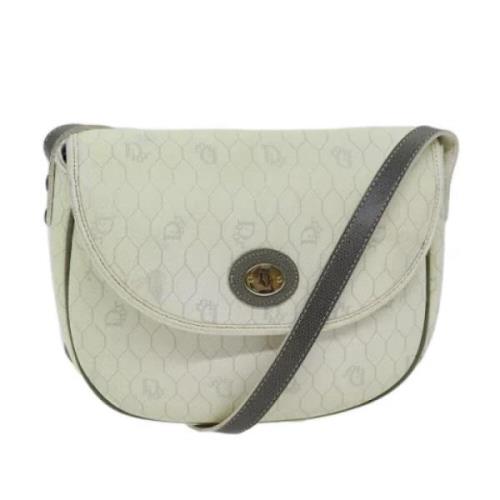 Pre-owned Leather dior-bags Dior Vintage , White , Dames