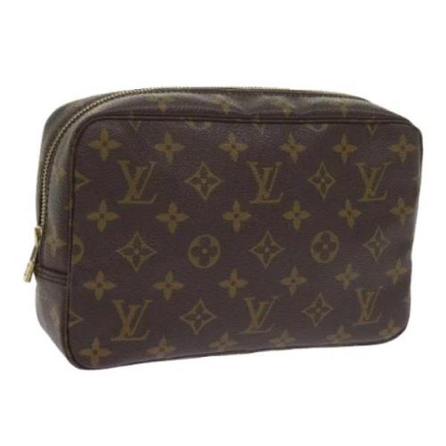 Pre-owned Canvas clutches Louis Vuitton Vintage , Brown , Dames