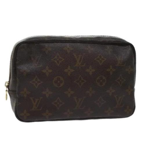 Pre-owned Canvas clutches Louis Vuitton Vintage , Brown , Dames