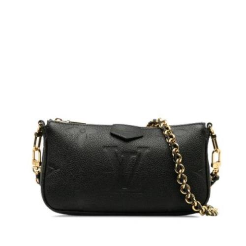 Pre-owned Leather louis-vuitton-bags Louis Vuitton Vintage , Black , D...