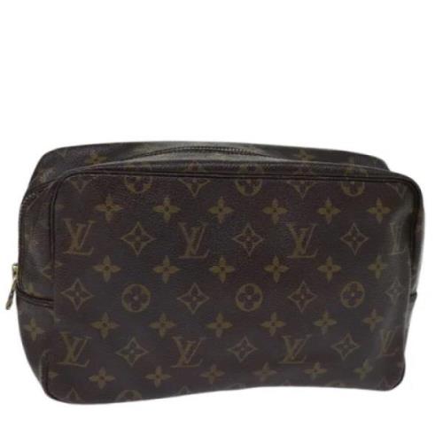 Pre-owned Canvas clutches Louis Vuitton Vintage , Brown , Dames