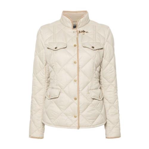 Diamantquilted Beige Jas Fay , Beige , Dames