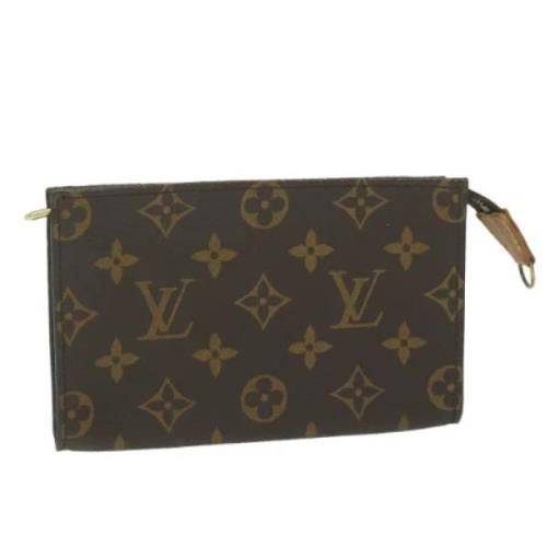 Pre-owned Canvas clutches Louis Vuitton Vintage , Brown , Dames