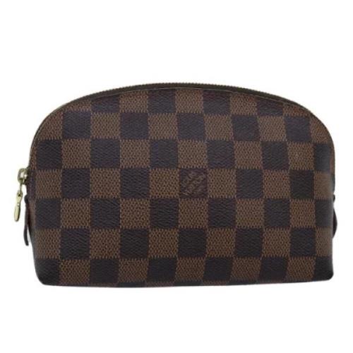 Pre-owned Canvas pouches Louis Vuitton Vintage , Brown , Dames