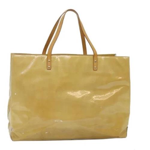 Pre-owned Leather totes Louis Vuitton Vintage , Beige , Dames