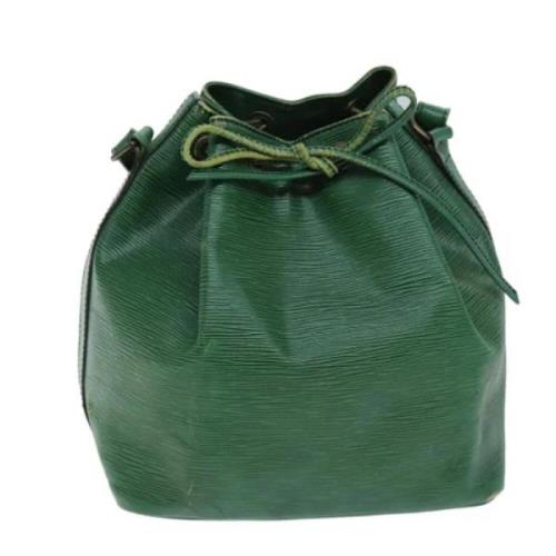 Pre-owned Leather shoulder-bags Louis Vuitton Vintage , Green , Dames