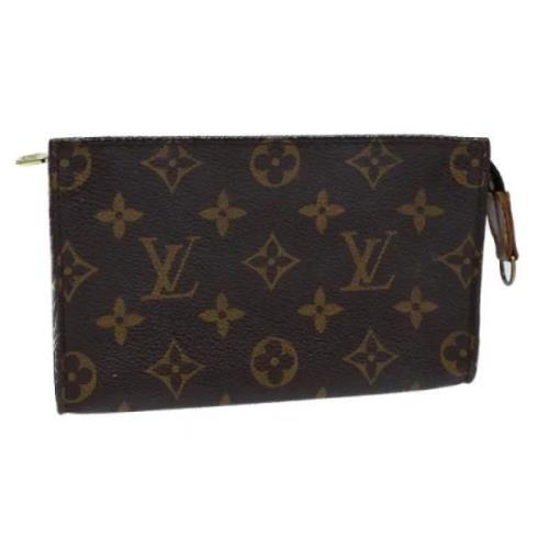 Pre-owned Canvas pouches Louis Vuitton Vintage , Brown , Dames