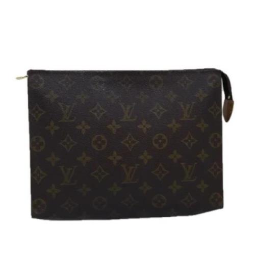 Pre-owned Canvas pouches Louis Vuitton Vintage , Brown , Dames