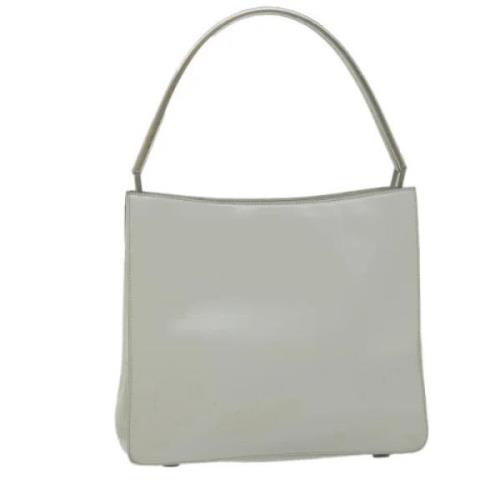 Pre-owned Leather prada-bags Prada Vintage , White , Dames