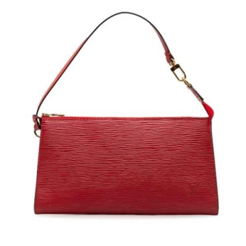 Pre-owned Leather louis-vuitton-bags Louis Vuitton Vintage , Red , Dam...