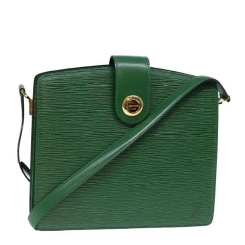 Pre-owned Leather louis-vuitton-bags Louis Vuitton Vintage , Green , D...