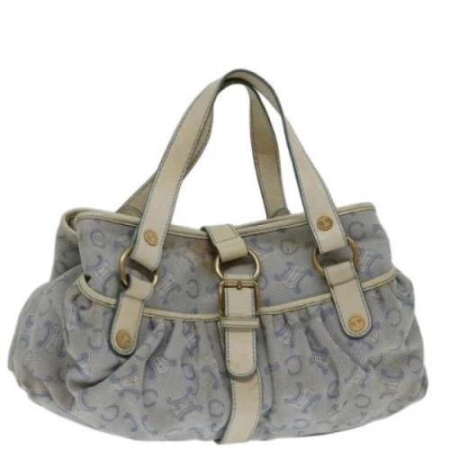 Pre-owned Canvas handbags Celine Vintage , Blue , Dames