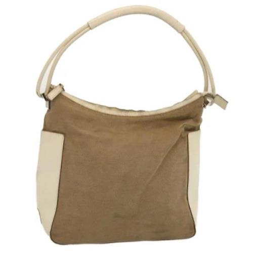 Pre-owned Canvas gucci-bags Gucci Vintage , Beige , Dames