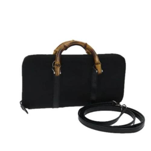 Pre-owned Nylon handbags Gucci Vintage , Black , Dames