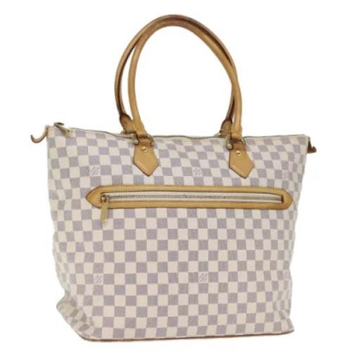 Pre-owned Canvas shoulder-bags Louis Vuitton Vintage , White , Dames