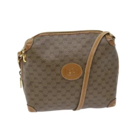 Pre-owned Leather gucci-bags Gucci Vintage , Beige , Dames