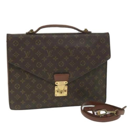 Pre-owned Canvas briefcases Louis Vuitton Vintage , Brown , Dames