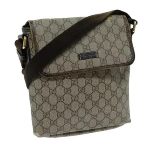 Pre-owned Canvas gucci-bags Gucci Vintage , Beige , Dames