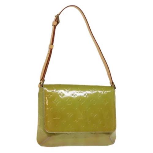 Pre-owned Leather shoulder-bags Louis Vuitton Vintage , Green , Dames