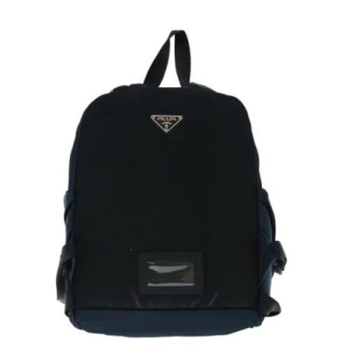 Pre-owned Nylon backpacks Prada Vintage , Blue , Dames