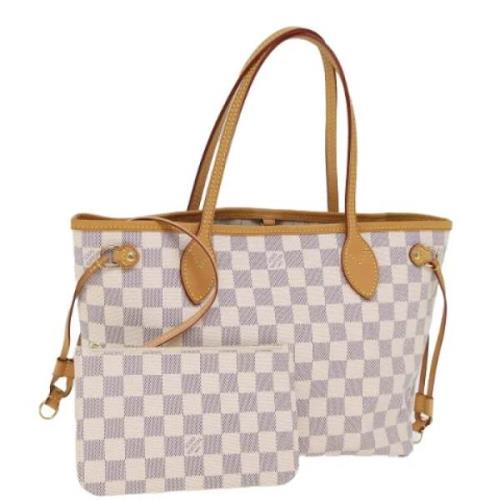 Pre-owned Canvas shoulder-bags Louis Vuitton Vintage , White , Dames