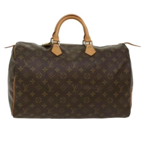 Pre-owned Canvas handbags Louis Vuitton Vintage , Brown , Dames