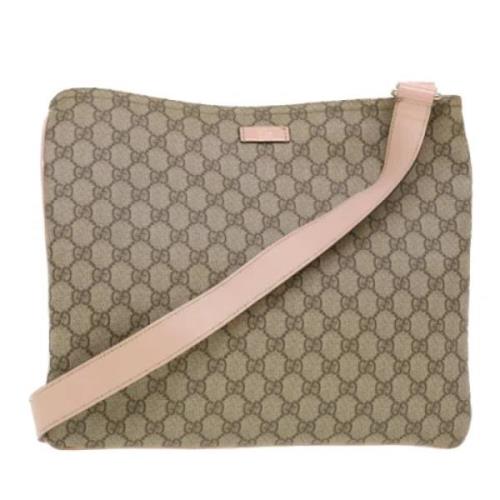 Pre-owned Leather gucci-bags Gucci Vintage , Beige , Dames