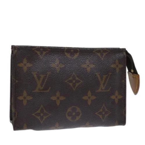 Pre-owned Canvas pouches Louis Vuitton Vintage , Brown , Dames