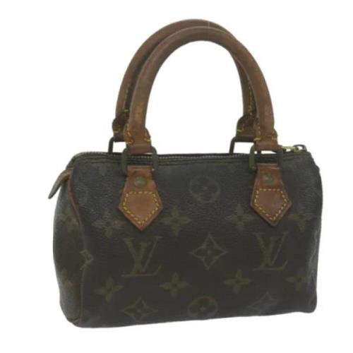 Pre-owned Canvas handbags Louis Vuitton Vintage , Brown , Dames