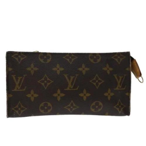 Pre-owned Canvas clutches Louis Vuitton Vintage , Brown , Dames