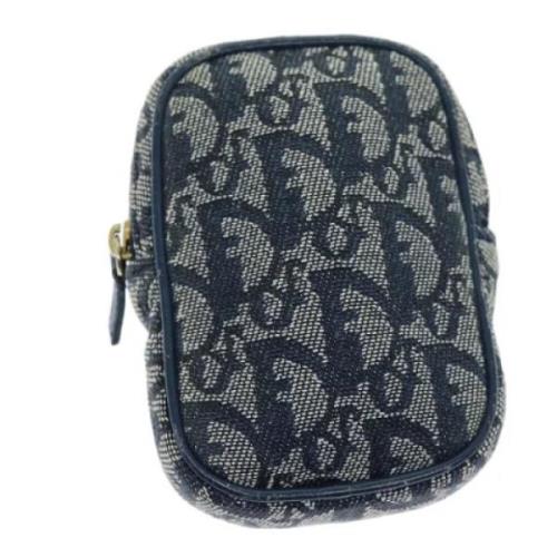 Pre-owned Canvas pouches Dior Vintage , Blue , Dames