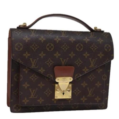 Pre-owned Canvas handbags Louis Vuitton Vintage , Brown , Dames