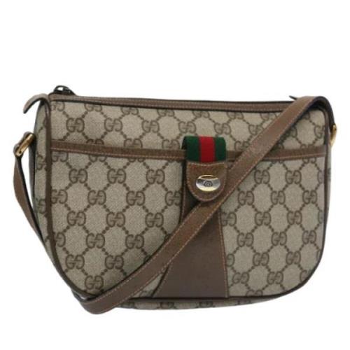 Pre-owned Leather gucci-bags Gucci Vintage , Beige , Dames