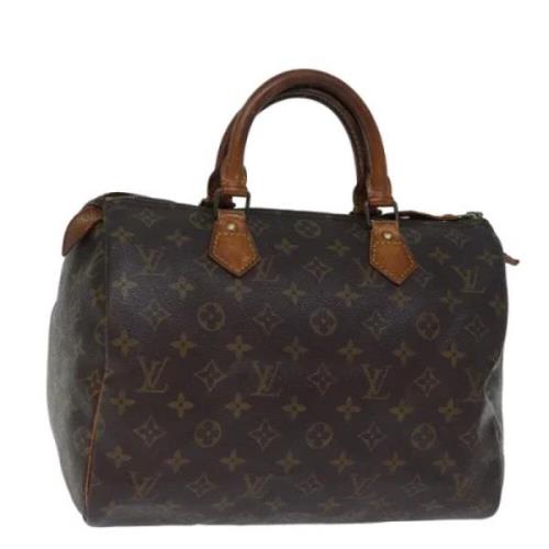 Pre-owned Canvas handbags Louis Vuitton Vintage , Brown , Dames