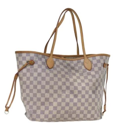 Pre-owned Canvas shoulder-bags Louis Vuitton Vintage , White , Dames