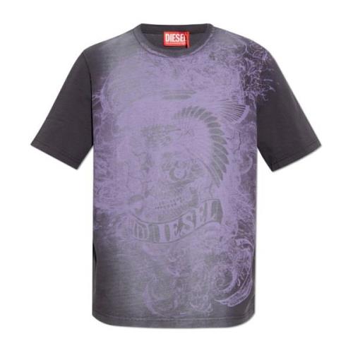 T-shirt T-Adjust-Q5 Diesel , Purple , Heren