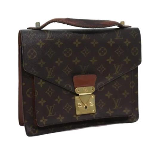 Pre-owned Canvas handbags Louis Vuitton Vintage , Brown , Dames