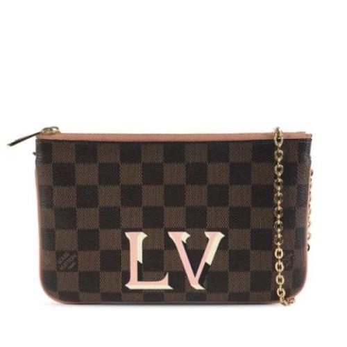 Pre-owned Canvas louis-vuitton-bags Louis Vuitton Vintage , Brown , Da...